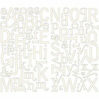 Making Memories - I Do Collection - Pearl Alphabet Stickers, CLEARANCE