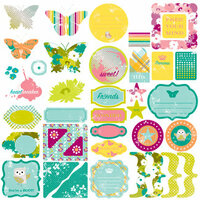 Making Memories - Just Chillin Girl Collection - Glitter Die Cuts , BRAND NEW