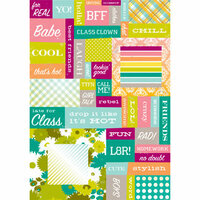 Making Memories - Just Chillin Girl Collection - Stickers - Word Fetti, CLEARANCE
