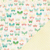 Making Memories - Flower Patch Collection - 12 x 12 Double Sided Paper - Butterfly Flower Patch, CLEARANCE