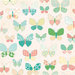 Making Memories - Flower Patch Collection - 12 x 12 Glitter Paper - Small Butterfly Flower Patch, CLEARANCE