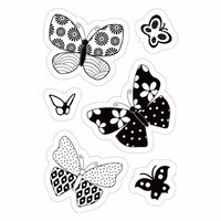 Making Memories - Flower Patch Collection - Clear Stamp - Mini Butterfly
