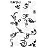 Making Memories - Shimmer Flourish Stickers - Black and White, CLEARANCE