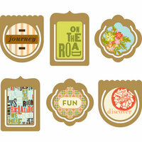 Making Memories - Great Escape Collection - Epoxy Clips, CLEARANCE