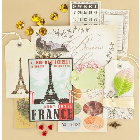 Making Memories - Vintage Findings Collection - Medium Kits - Bienvenue