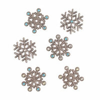 Making Memories - Embossed Metal Snowflakes - Antique Silver, CLEARANCE