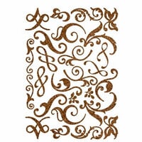 Making Memories - Shimmer Chipboard Flourishes - Brown, CLEARANCE