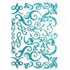 Making Memories - Shimmer Chipboard Flourishes - Blue, CLEARANCE