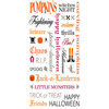 Making Memories - Spook Alley Collection - Halloween - Rub Ons - Words, CLEARANCE