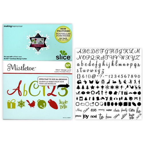 Making Memories - Slice Design Card - Mistletoe