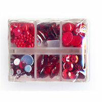 Making Memories - Gem Collection Box - Red, CLEARANCE
