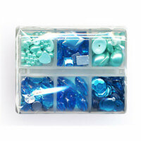 Making Memories - Gem Collection Box - Blue, CLEARANCE