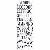 Making Memories - Glitter Bling Collection - Jeweled Alphabet Stickers - Black, CLEARANCE