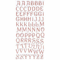 Making Memories - Glitter Bling Collection - Jeweled Alphabet Stickers - Pink, CLEARANCE