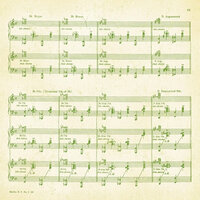 Making Memories - Mistletoe Collection - Christmas - 12 x 12 Glitter Paper - Music Note , BRAND NEW