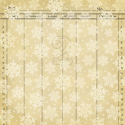 Making Memories - Mistletoe Collection - Christmas - 12 x 12 Flocked Paper - Snowflake , CLEARANCE