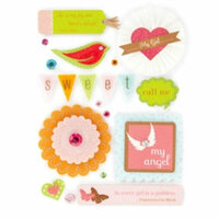 Making Memories - Design Shop Collection - 3 Dimensional Stickers - All Girl