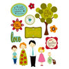 Making Memories - Design Shop Collection - 3 Dimensional Stickers - Family, CLEARANCE