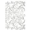 Making Memories - Shimmer Chipboard Flourishes - Silver, CLEARANCE
