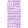 Making Memories - Glitter Bling Collection - Jeweled Alphabet Stickers - Purple, CLEARANCE