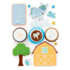 Making Memories - Pitter Patter Collection - Design Shop - 3 Dimensional Stickers with Glitter Accents - Oliver, CLEARANCE