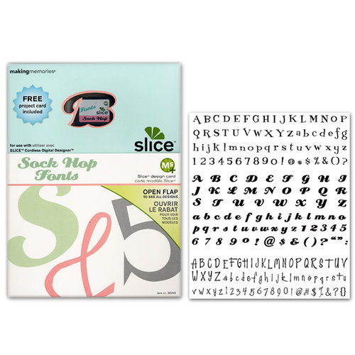 Making Memories - Slice Design Card - Sock Hop Fonts