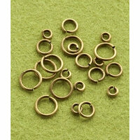 Making Memories - Vintage Groove Collection - Jewelry Hardware - Jump Rings - Brass