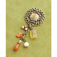 Making Memories - Vintage Groove Collection - Jewelry Pendant - Ephemera Bead Drop