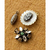 Making Memories - Vintage Groove Collection - Jewelry Designer Combinations - Celluloid Flower