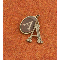 Making Memories - Vintage Groove Collection - Jewelry Alphabet Charms - Letter A