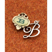 Making Memories - Vintage Groove Collection - Jewelry Alphabet Charms - Letter B