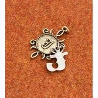 Making Memories - Vintage Groove Collection - Jewelry Alphabet Charms - Letter J