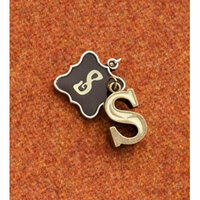 Making Memories - Vintage Groove Collection - Jewelry Alphabet Charms - Letter S