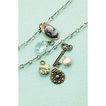 Making Memories - Vintage Groove Collection - Jewelry Kit - Cameo and Glass Charms