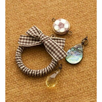 Making Memories - Vintage Groove Collection - Jewelry Designer Combinations - Ribbon Wreath