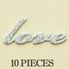 Making Memories - With Love Collection - Glitter Metal Words - Love