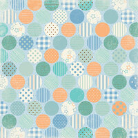 Making Memories - Pitter Patter Collection - 12 x 12 Varnish Paper - Oliver Dots, CLEARANCE