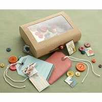 Making Memories - Panorama Collection - Embellishment Kit - Treasure Box