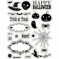 Making Memories - Toil and Trouble Collection - Halloween - Clear Acrylic Stamps