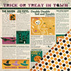 Making Memories - Toil and Trouble Collection - Halloween - 12 x 12 Double Sided Paper - Newspaper