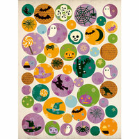 Making Memories - Toil and Trouble Collection - Halloween - Glitter Buttons