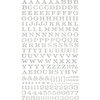 Making Memories - Paper Reverie Collection - Shimmer Alphabet Stickers - Noir