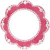 Making Memories - Glitter Bling Collection - Self Adhesive Frame - Pink Flower