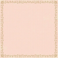 Making Memories - Je t'Adore Collection - Valentine - 12 x 12 Foil Paper - Lacey Gold