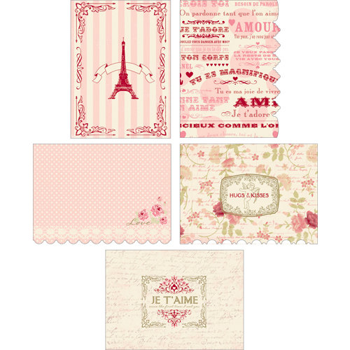 Making Memories - Je t'Adore Collection - Valentine - Post Cards Pad