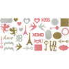 Making Memories - Je t'Adore Collection - Valentine - Glitter Shapes