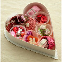 Making Memories - Je t'Adore Collection - Valentine - Embellishment Box - Tres Jolie