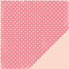 Making Memories - Je t'Adore Collection - Valentine - 12 x 12 Double Sided Paper - Pink Dots
