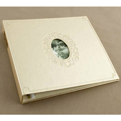 Making Memories - Tie the Knot Collection - 12 x 12 Embossed Leather Album - 3-Ring