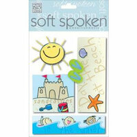 Me and My Big Ideas - Self Adhesive 3-Dimensional Soft Spoken Embellishments - A Kid's Beach Day